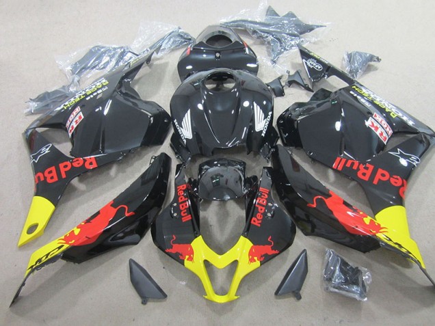 09-12 Black Red Bull Honda CBR600RR Motorcycle Fairing 09-12 Black Red Bull Honda CBR600RR Motorcycle Fairing