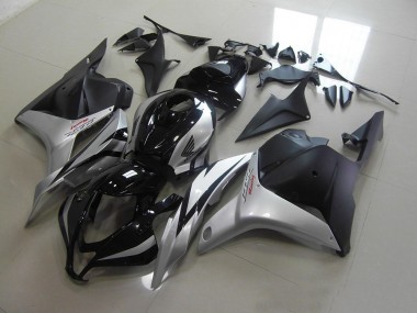 09-12 Black Silver Honda CBR600RR Motorcycle Fairings