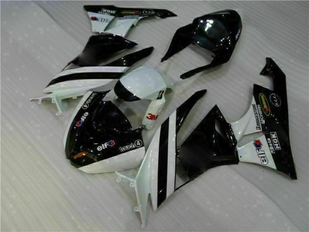09-12 Black White 3M Touch4 Kawasaki ZX6R Motorcycle Fairing 09-12 Black White 3M Touch4 Kawasaki ZX6R Motorcycle Fairing