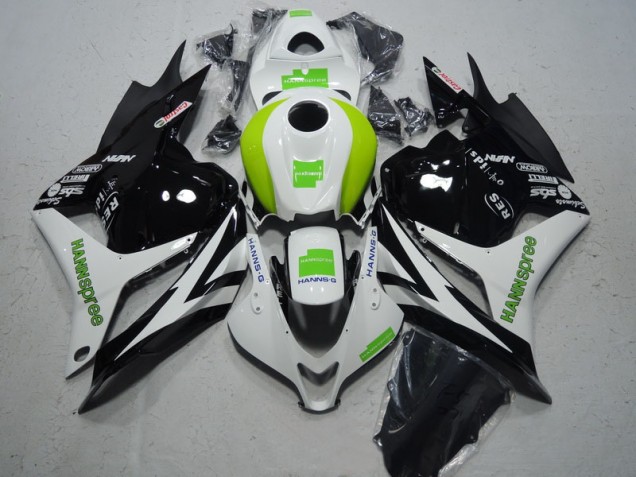 09-12 Black White Green Hannspree Honda CBR600RR Motorcycle Fairings 09-12 Black White Green Hannspree Honda CBR600RR Motorcycle Fairings