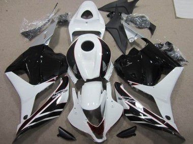 09-12 Black White Honda CBR600RR Full Motorcycle Fairing Kits