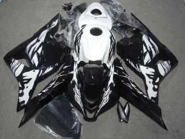 09-12 Black White Honda CBR600RR Motorcycle Bodywork