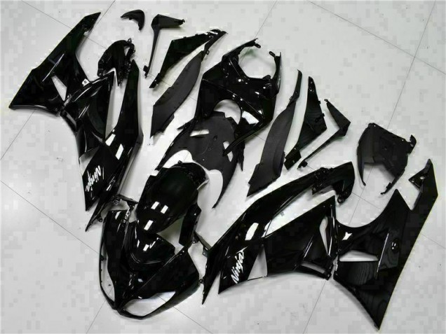 09-12 Black White Ninja Kawasaki ZX6R Motorcycle Fairings 09-12 Black White Ninja Kawasaki ZX6R Motorcycle Fairings