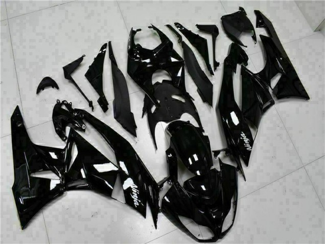 09-12 Black White Ninja Kawasaki ZX6R Motorcycle Fairings 09-12 Black White Ninja Kawasaki ZX6R Motorcycle Fairings