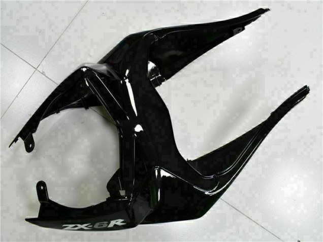 09-12 Black White Ninja Kawasaki ZX6R Motorcycle Fairings 09-12 Black White Ninja Kawasaki ZX6R Motorcycle Fairings