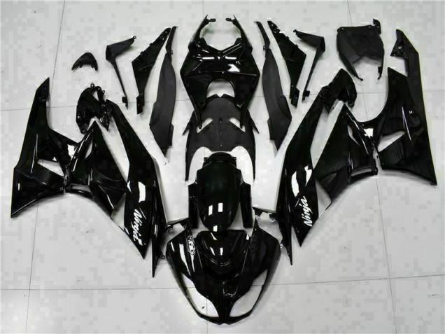 09-12 Black White Ninja Kawasaki ZX6R Motorcycle Fairings 09-12 Black White Ninja Kawasaki ZX6R Motorcycle Fairings