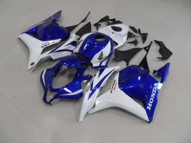 09-12 Blue White Honda CBR600RR Motorcycle Fairings