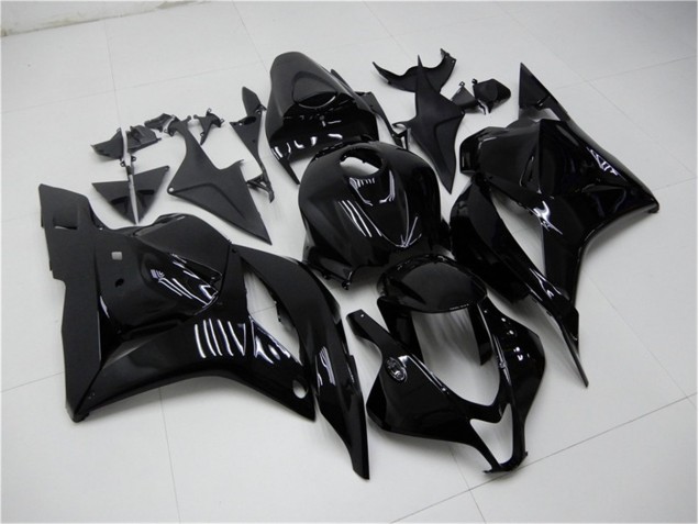 09-12 Glossy Black Honda CBR600RR Motorcycle Fairings