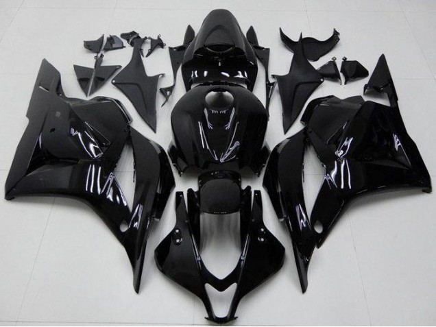 09-12 Glossy Black Honda CBR600RR Motorcycle Fairings