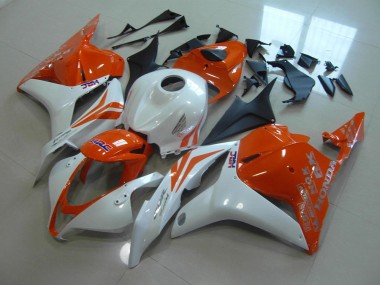 09-12 Orange Pearl White Honda CBR600RR Motorcycle Fairings