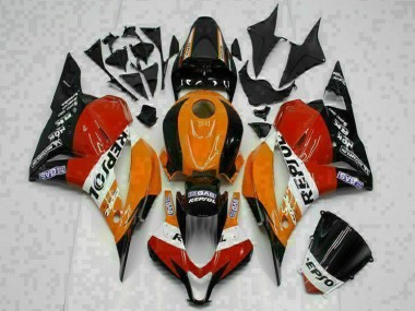 09-12 Orange Repsol Honda CBR600RR Motorcycle Fairings