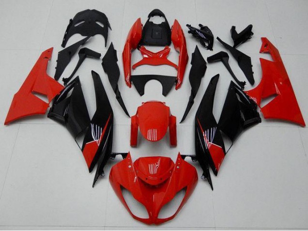 09-12 Red Black Kawasaki ZX6R Motorcycle Fairings 09-12 Red Black Kawasaki ZX6R Motorcycle Fairings