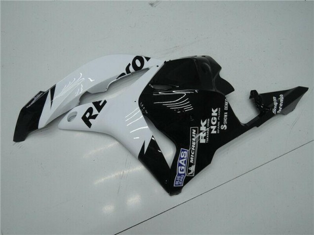 09-12 White Black Honda CBR600RR Motorcycle Fairing