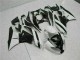 09-12 White Black Kawasaki ZX6R Motorcycle Fairings 09-12 White Black Kawasaki ZX6R Motorcycle Fairings