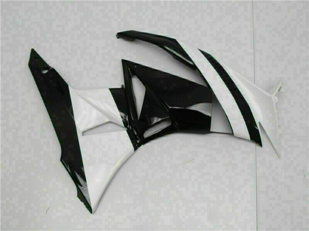 09-12 White Black Kawasaki ZX6R Motorcycle Fairings 09-12 White Black Kawasaki ZX6R Motorcycle Fairings