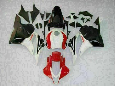 09-12 White Black Red Honda CBR600RR Motorcycle Fairings