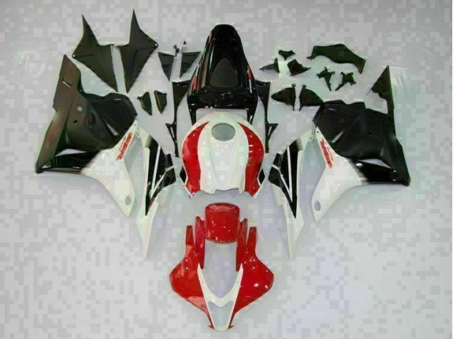 09-12 White Black Red Honda CBR600RR Motorcycle Fairings 09-12 White Black Red Honda CBR600RR Motorcycle Fairings
