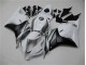 09-12 White Silver Black Honda CBR600RR Motorcycle Fairings