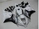 09-12 White Silver Black Honda CBR600RR Motorcycle Fairings