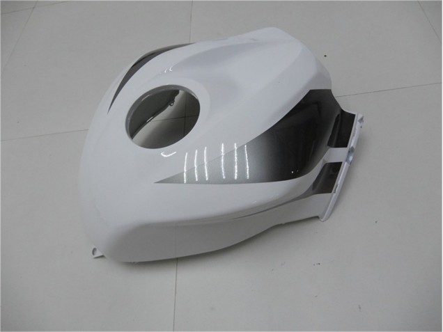 09-12 White Silver Black Honda CBR600RR Motorcycle Fairings