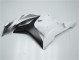 09-12 White Silver Black Honda CBR600RR Motorcycle Fairings