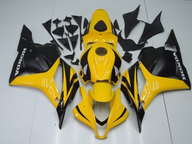 09-12 Yellow Black Honda CBR600RR Motorcycle Fairings