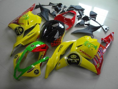 09-12 Yellow Corona Extra Honda CBR600RR Motorcycle Fairings
