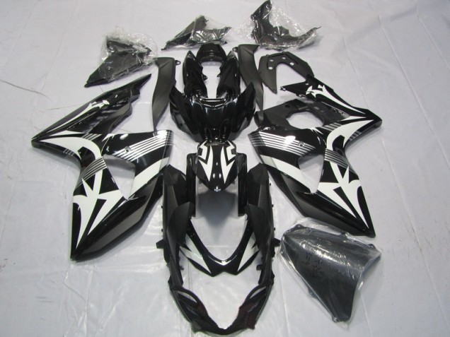 09-16 Black White Suzuki GSXR 1000 Motorcycle Fairing 09-16 Black White Suzuki GSXR 1000 Motorcycle Fairing