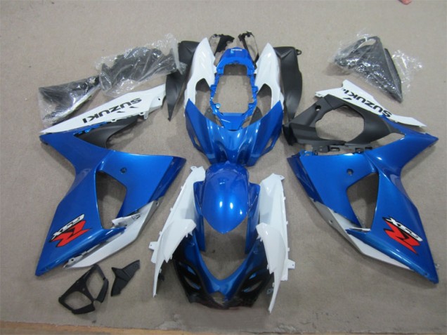 09-16 Blue White Suzuki GSXR 1000 Full Motorcycle Fairing Kits 09-16 Blue White Suzuki GSXR 1000 Full Motorcycle Fairing Kits