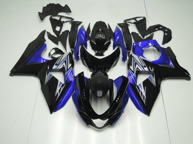 09-16 Blue and Black Suzuki GSXR 1000 Motorcycle Fairings