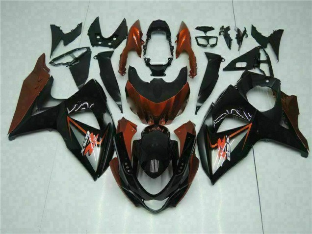 09-16 Brown Black Suzuki GSXR 1000 Motorcycle Fairing 09-16 Brown Black Suzuki GSXR 1000 Motorcycle Fairing