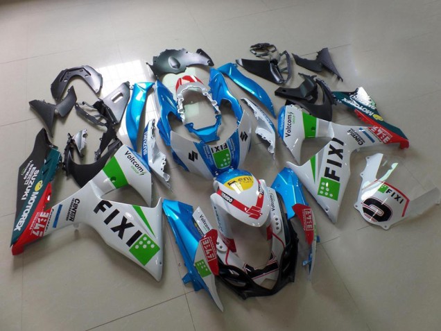 09-16 Light Blue Fixi Suzuki GSXR 1000 Motorcycle Fairings 09-16 Light Blue Fixi Suzuki GSXR 1000 Motorcycle Fairings