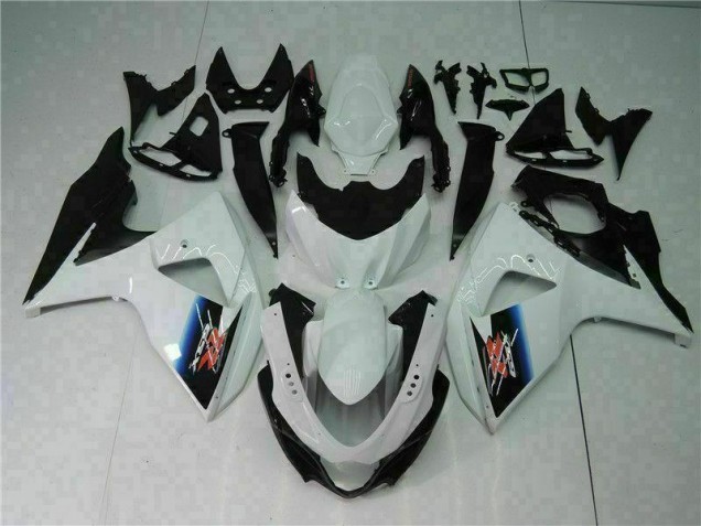 09-16 White Black Suzuki GSXR 1000 Motorcycle Bodywork 09-16 White Black Suzuki GSXR 1000 Motorcycle Bodywork