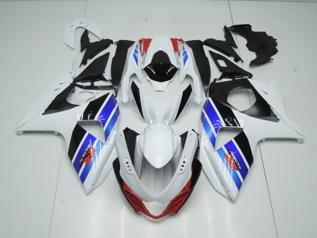 09-16 White Blue Black Suzuki GSXR 1000 Motorcycle Fairings 09-16 White Blue Black Suzuki GSXR 1000 Motorcycle Fairings