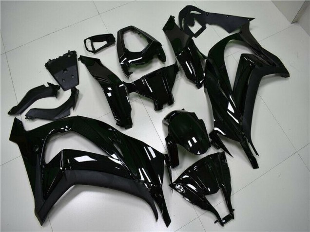 11-15 Glossy Black Kawasaki ZX10R Motorcycle Fairings