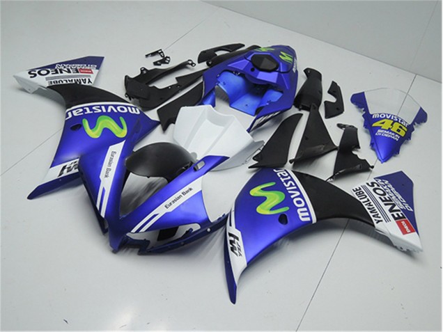 12-14 Blue White Black Yamaha YZF R1 Motorcycle Fairings 12-14 Blue White Black Yamaha YZF R1 Motorcycle Fairings