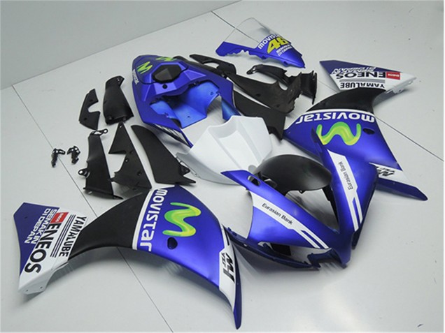 12-14 Blue White Black Yamaha YZF R1 Motorcycle Fairings 12-14 Blue White Black Yamaha YZF R1 Motorcycle Fairings