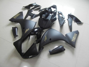 12-14 Matte Black Gold Sticker Yamaha YZF R1 Motorcycle Fairings