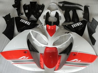 12-14 Racy Red White Black Yamaha YZF R1 Motorcycle Fairings