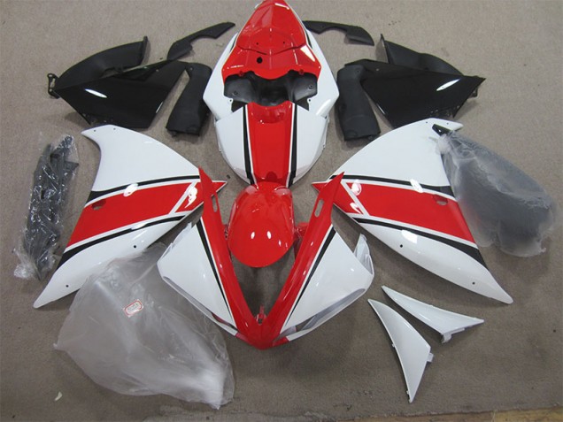 12-14 Red White Yamaha YZF R1 Motorcycle Fairings 12-14 Red White Yamaha YZF R1 Motorcycle Fairings
