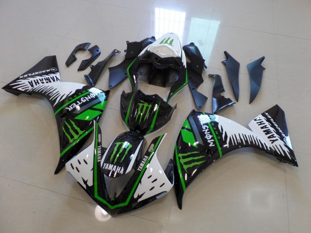 12-14 White Green Big Monster Yamaha YZF R1 Motorcycle Fairings 12-14 White Green Big Monster Yamaha YZF R1 Motorcycle Fairings