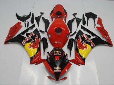 12-16 Black Red Bull Honda CBR1000RR Motorcycle Fairings