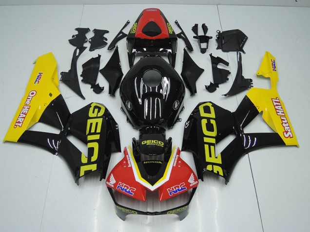 12-16 Black Red HRC Honda CBR1000RR Motorcycle Fairings 12-16 Black Red HRC Honda CBR1000RR Motorcycle Fairings