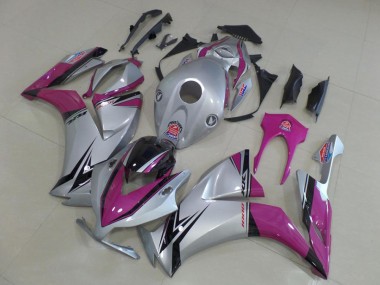 12-16 Silver Pink Honda CBR1000RR Motorcycle Fairings