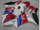 12-16 White Blue Red Honda CBR1000RR Motorcycle Fairing 12-16 White Blue Red Honda CBR1000RR Motorcycle Fairing