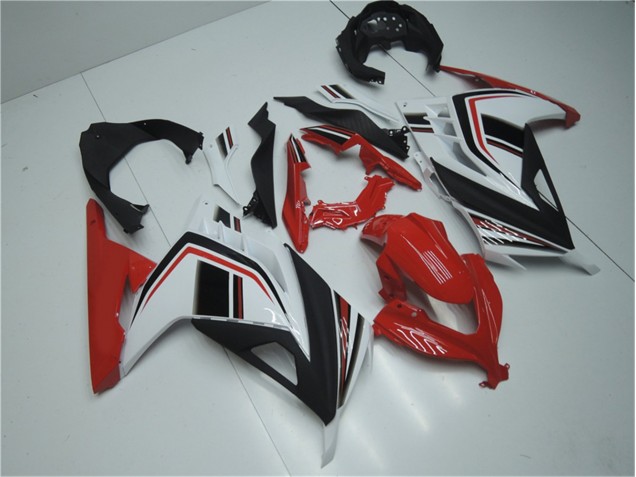 13-16 Red White Black Kawasaki EX300 Motorcycle Fairings 13-16 Red White Black Kawasaki EX300 Motorcycle Fairings