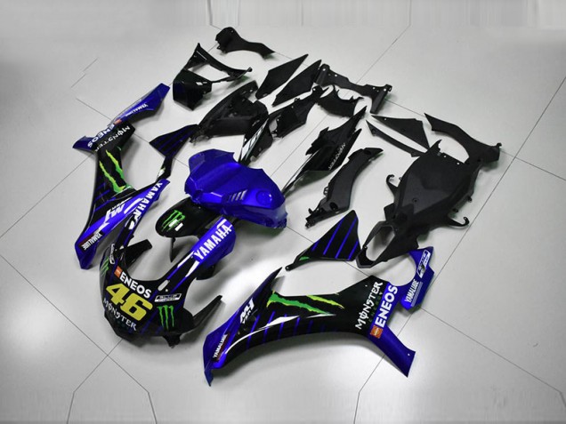 15-19 Blue Blue White ENEOS 46 Monster Yamaha YZF R1 Motorcycle Fairings 15-19 Blue Blue White ENEOS 46 Monster Yamaha YZF R1 Motorcycle Fairings