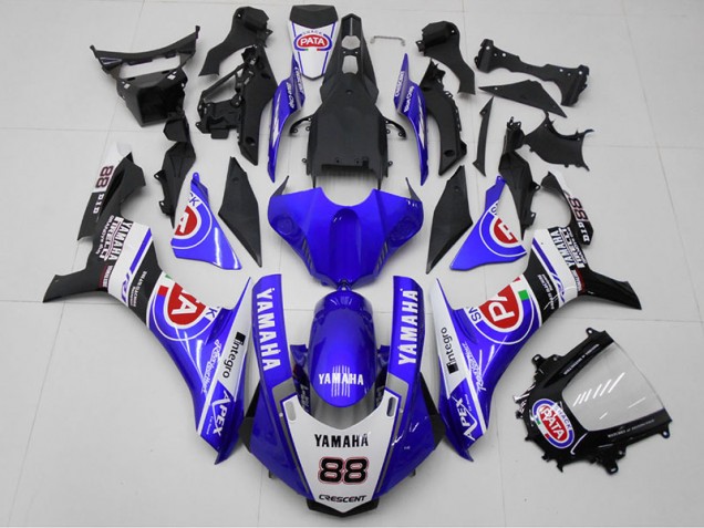 15-19 Blue PATA 88 Yamaha YZF R1 Motorcycle Fairings 15-19 Blue PATA 88 Yamaha YZF R1 Motorcycle Fairings