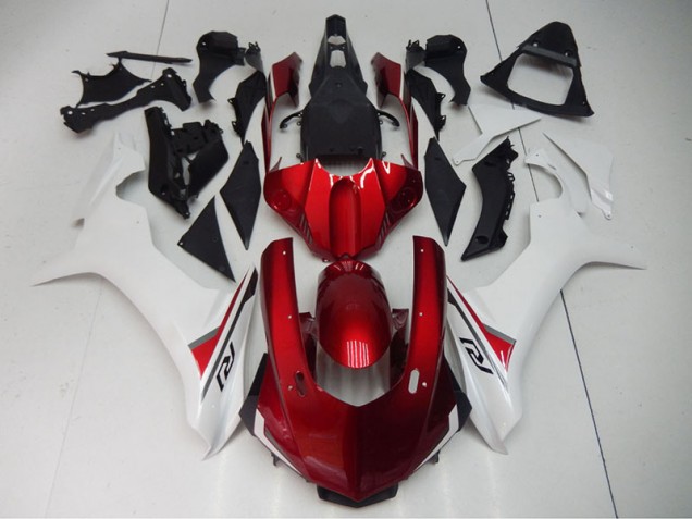 15-19 Red White Yamaha YZF R1 Motorcycle Fairing 15-19 Red White Yamaha YZF R1 Motorcycle Fairing