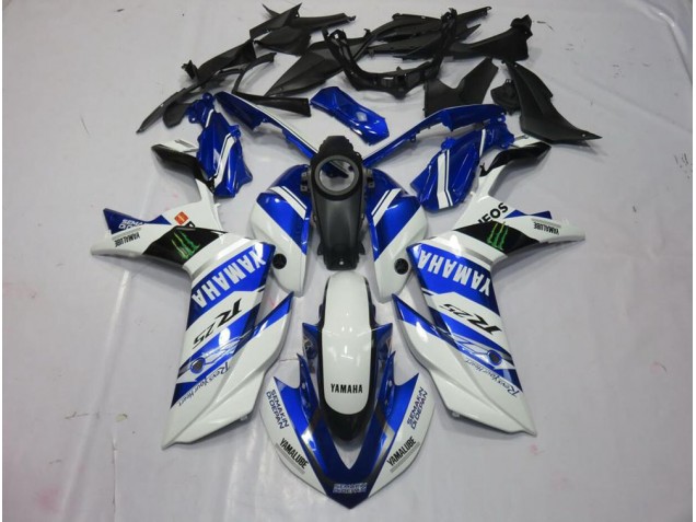 15-22 White Monster Yamaha YZF R3 Motorcycle Fairings 15-22 White Monster Yamaha YZF R3 Motorcycle Fairings